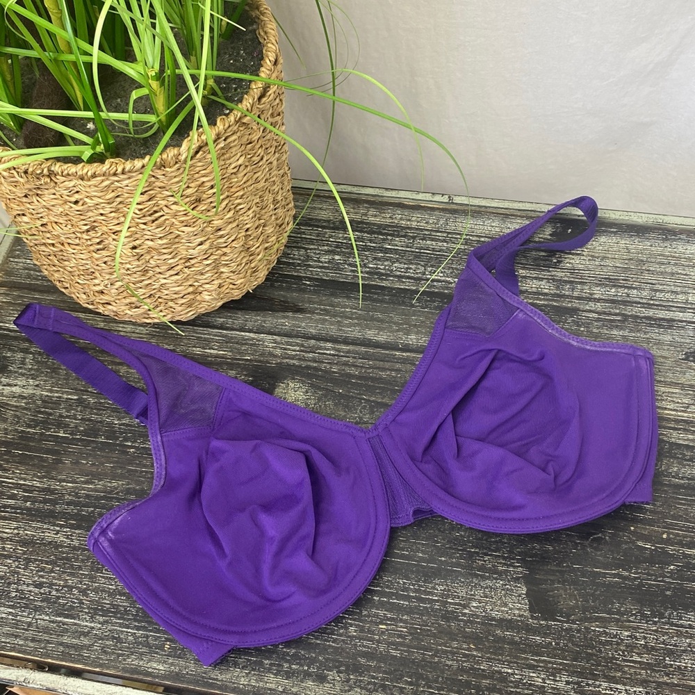 Wacoal Purple 65115 Awareness Unlined Underwire Bra 36DD 36E